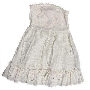 Anthropology Forever That Girl Tube Strapless Dress Medium White